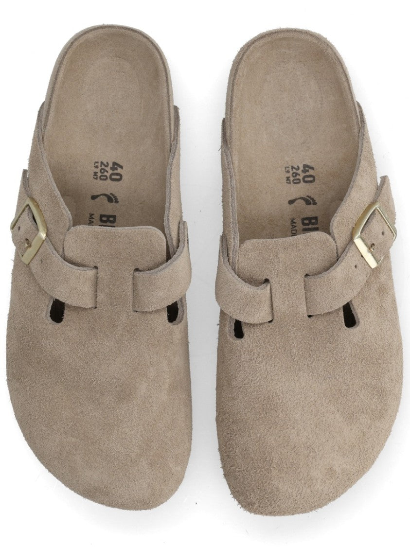 Birkenstock Boston Suede Closed Toe Sandals
