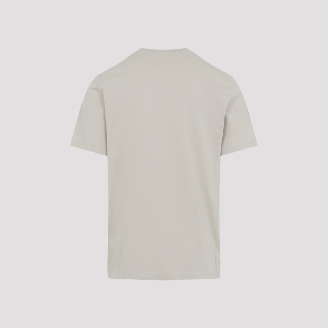 Moncler Light Grey Cotton Jersey T-Shirt With Signature Detailing