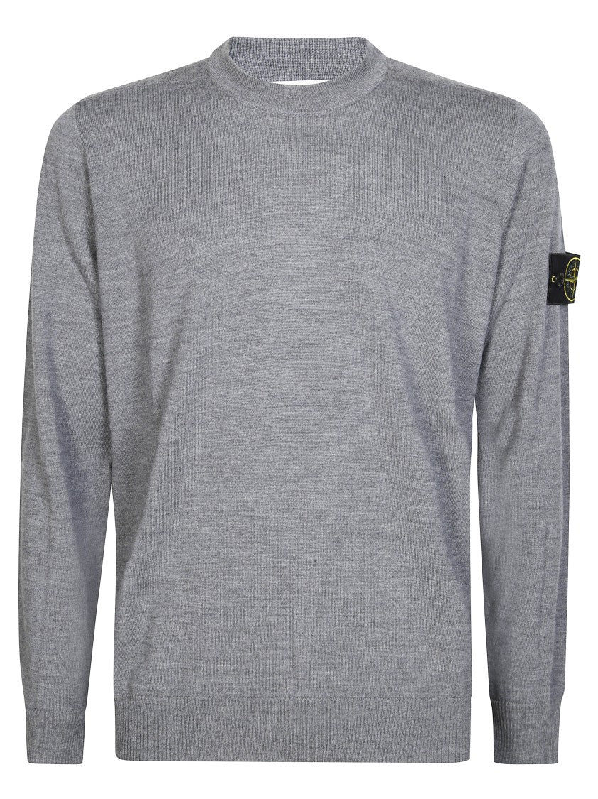 Stone Island Classic Crew Neck Sweater With Textured Finish