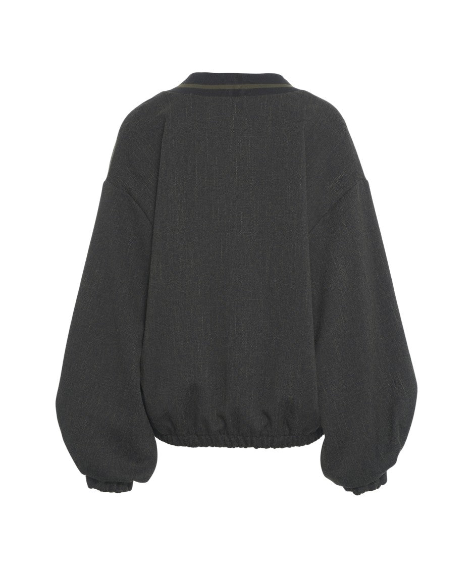 Kaos Lightweight Bomber Jacket With Relaxed Fit And Textured Fabric