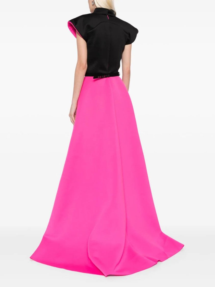 Saiid Kobeisy Neoprene Dress With Wide Shoulders