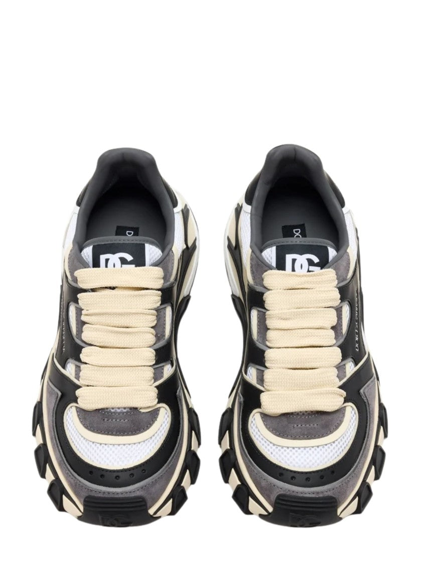 Dolce & Gabbana Chunky Layered Sneaker With Sculpted Sole And Accented Design