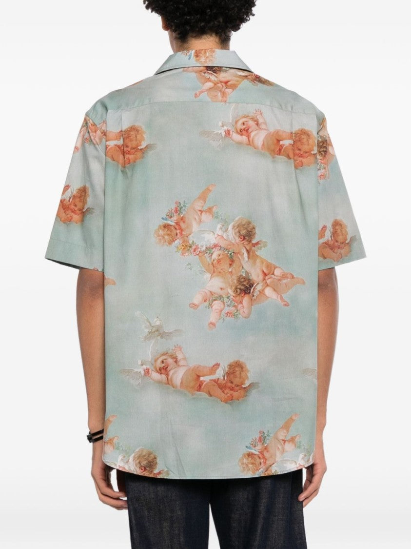 Vivienne Westwood Vintage Cherub Print Short-Sleeve Shirt