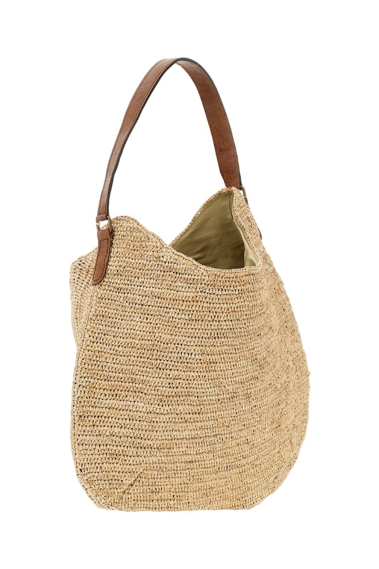 Ibeliv Beige Meva Raffia Bag