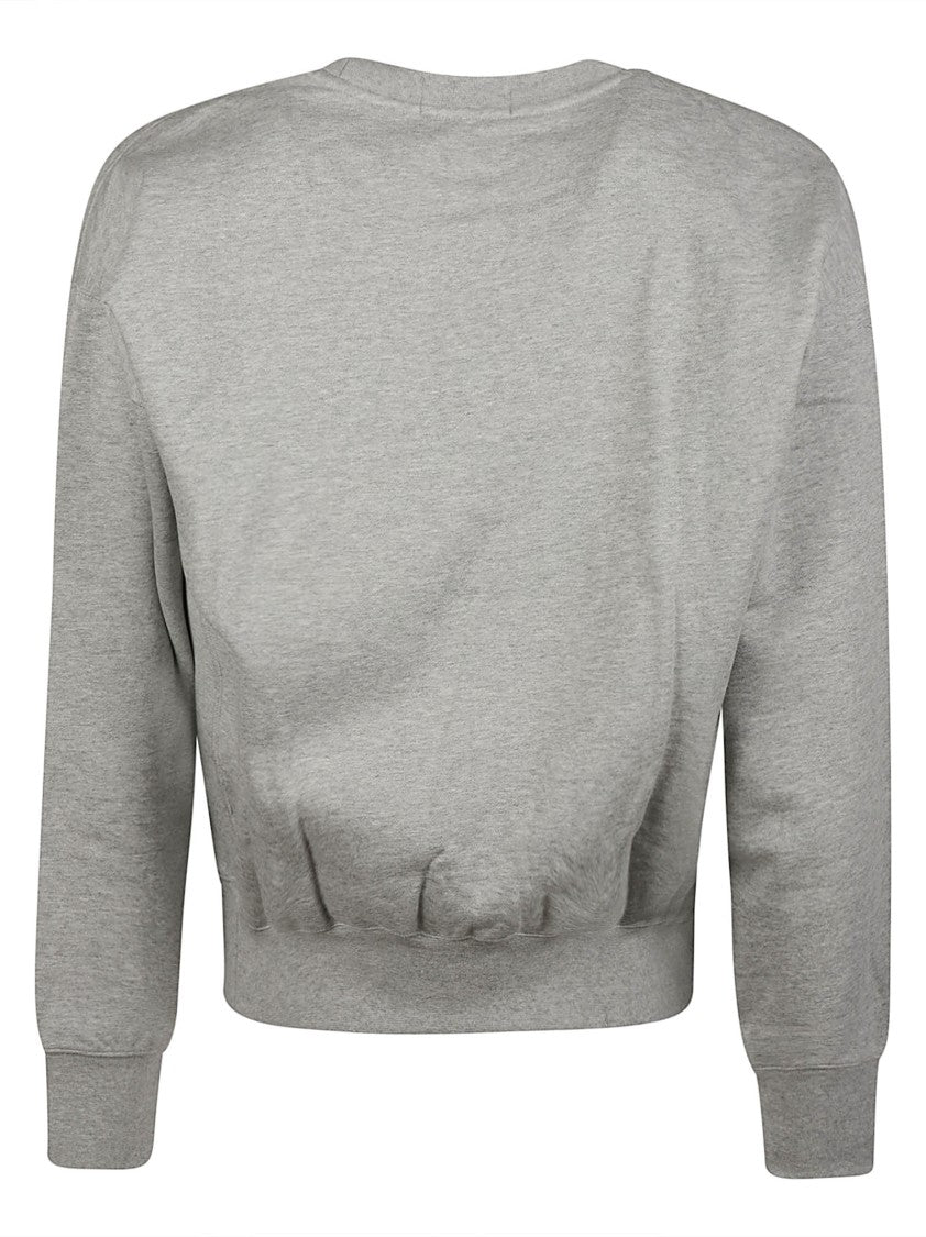 Polo Ralph Lauren Grey Bear Graphic Crewneck Sweatshirt