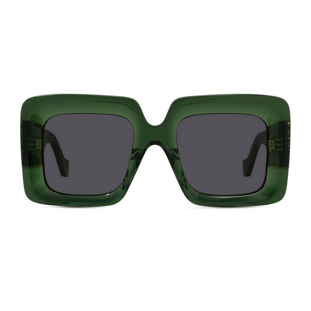 Loewe Anagram Oversized Square Green Acetate Sunglasses