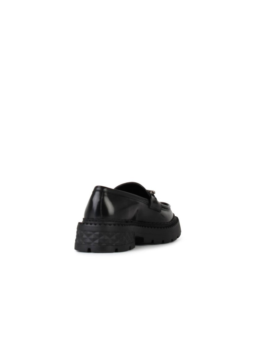 Jimmy Choo Marlow' Black Shiny Leather Loafers