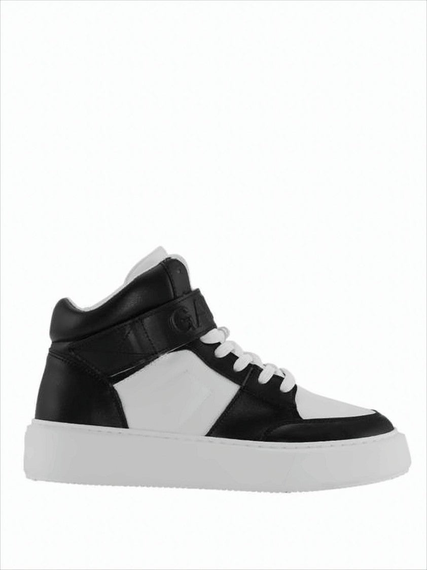 Ganni Mid-Top Sneakers With Color Block Design And Branded Ankle Strap