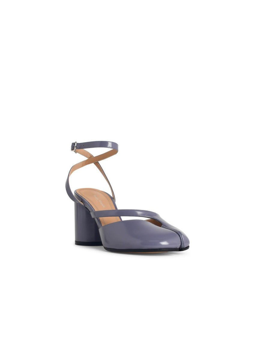 Maison Margiela Tabi' Purple Leather Sandals