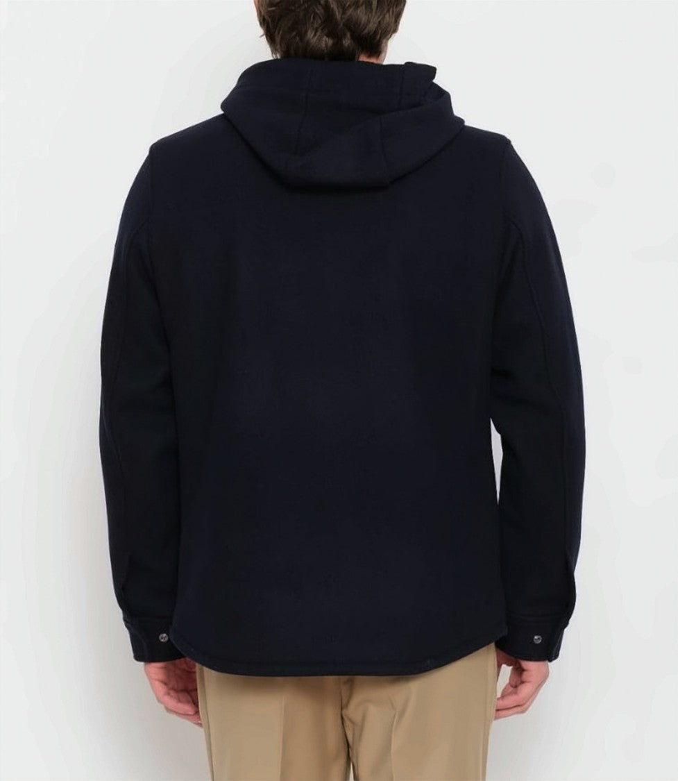 Manuel Ritz Lined Hooded Casual Jacket With Button Closure