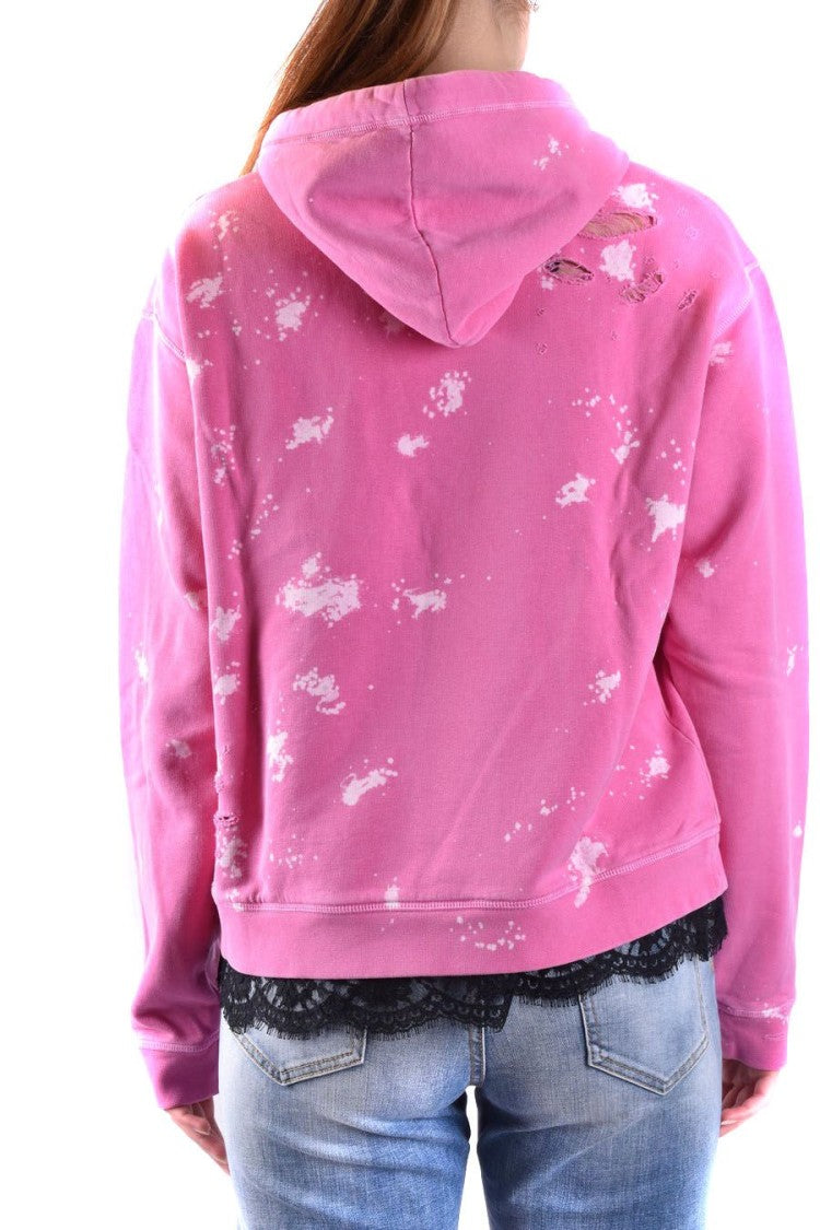 Dsquared2 Fuchsia Cotton Sweatshirt