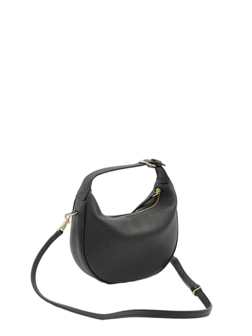 Celine Crescent-Shaped Textured Calf Leather Crossbody Bag
