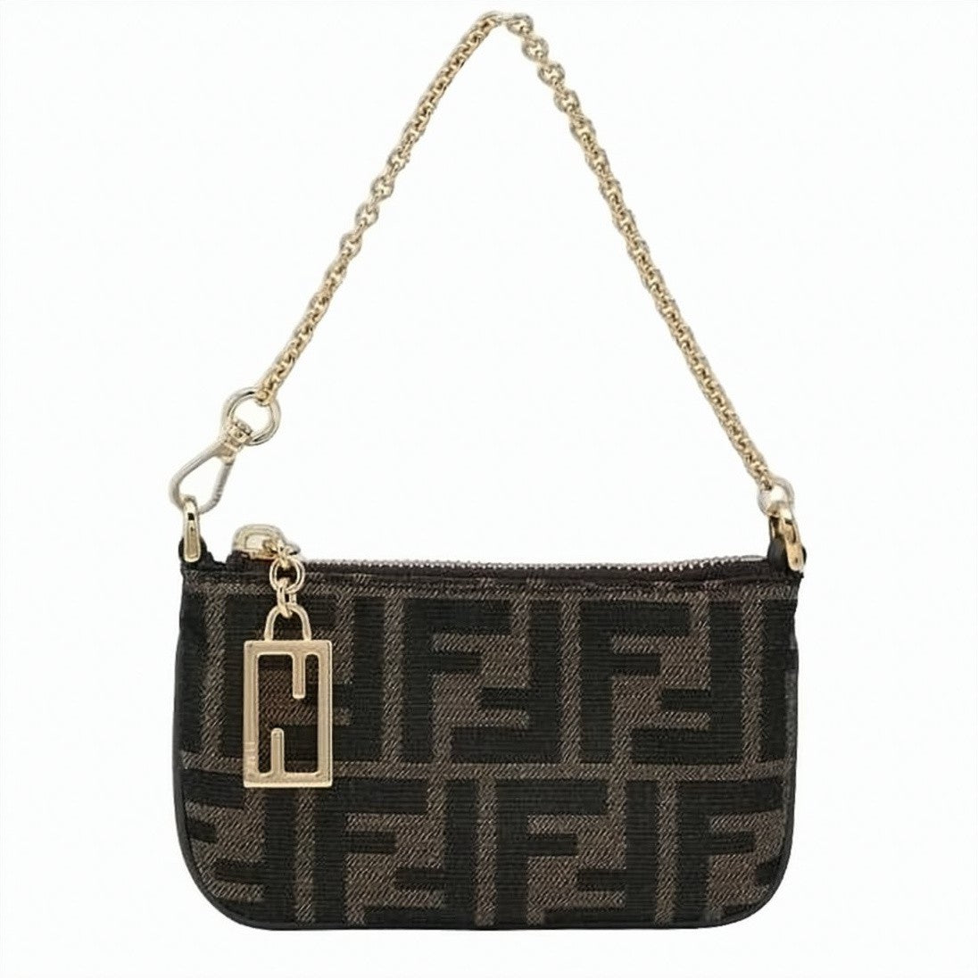 Fendi Compact Geometric Pattern Tote Bag