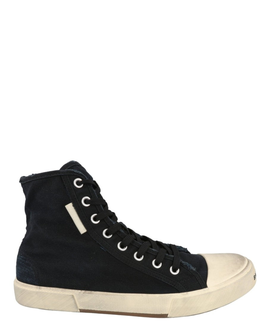 Balenciaga High-Top Sneakers With Scuffed Sole And Logo Accents