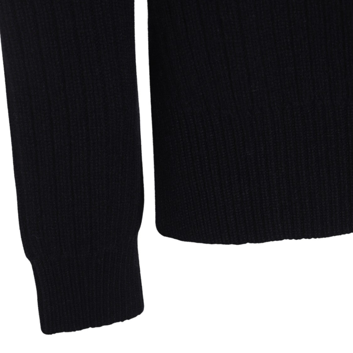 Rick Owens Ribbed Knit Sweater With Crew Neckline