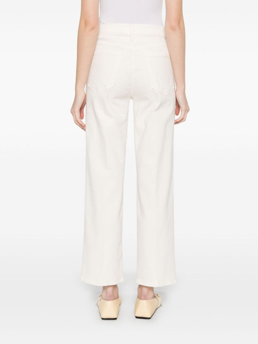 Mother Relaxed Fit Off-White Jeans