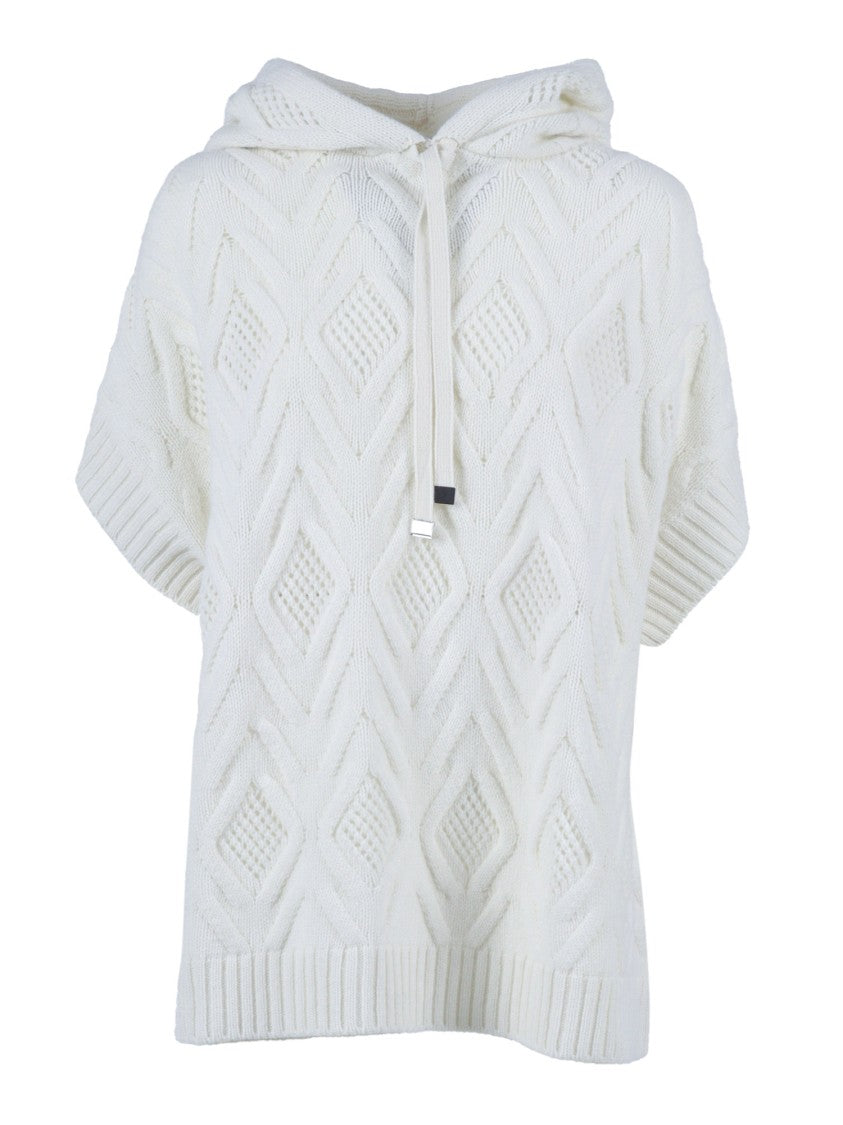 Kangra Cashmere Mantella Over Con Rombi Punzonati