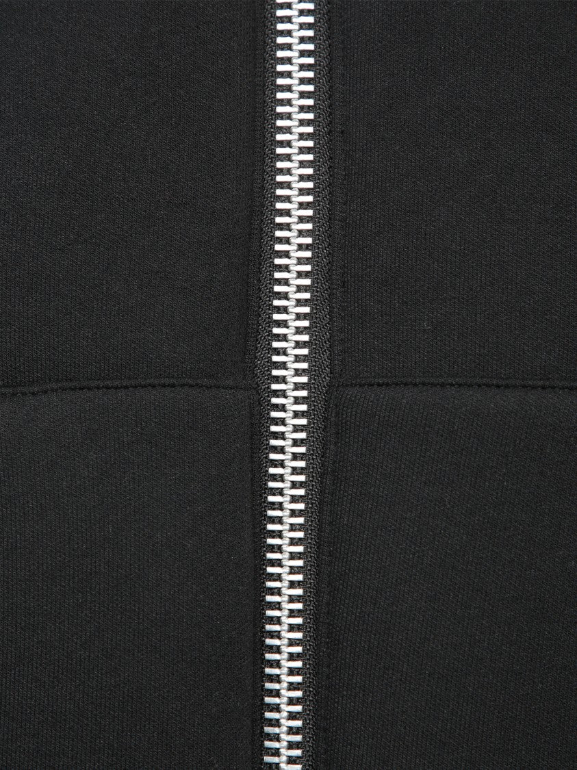 Sacai Zip-Up Hoodie With Adjustable Hood And Kangaroo Pockets