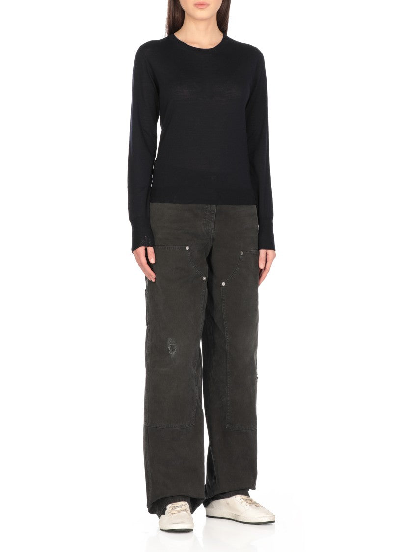 Golden Goose Fitted Wool Sweater With Star Embellishments