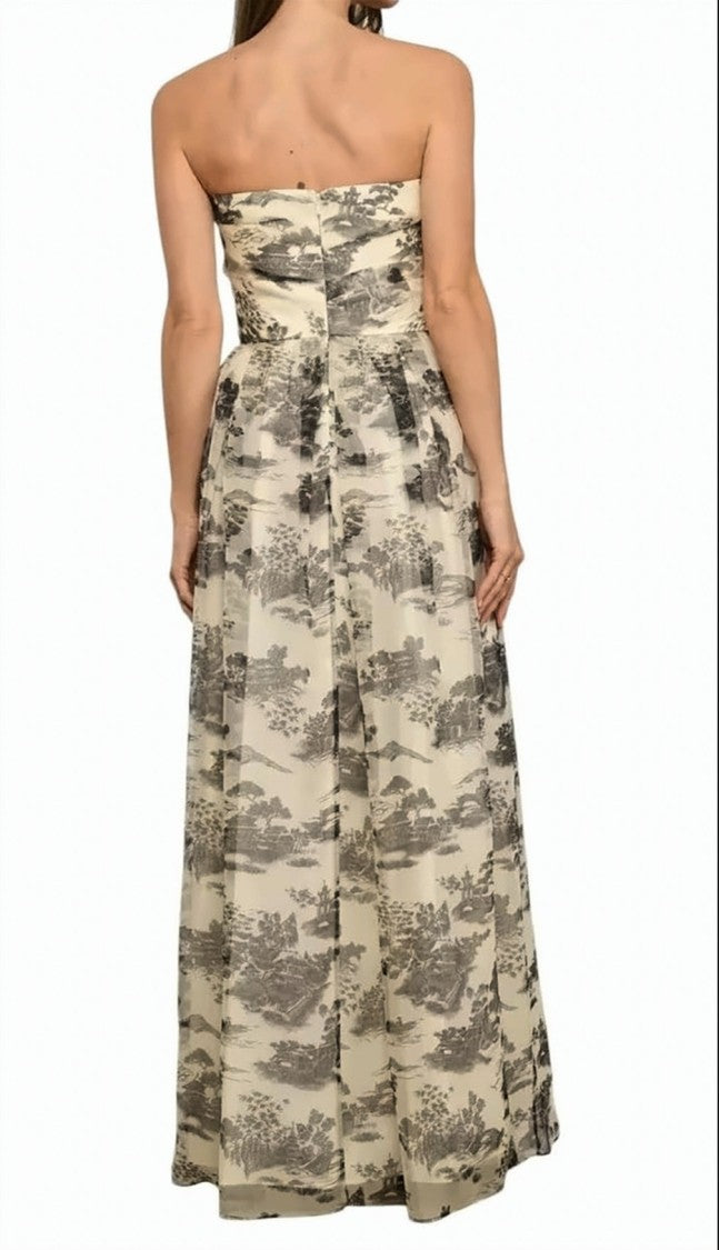Max Mara Msedominio Printed Bustier Dress