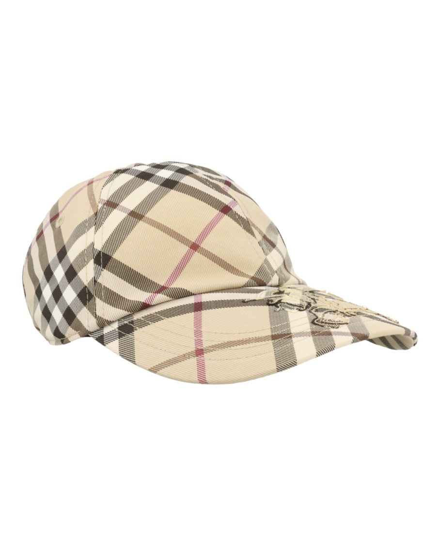 Burberry Mh Ess Check Baseball Hat
