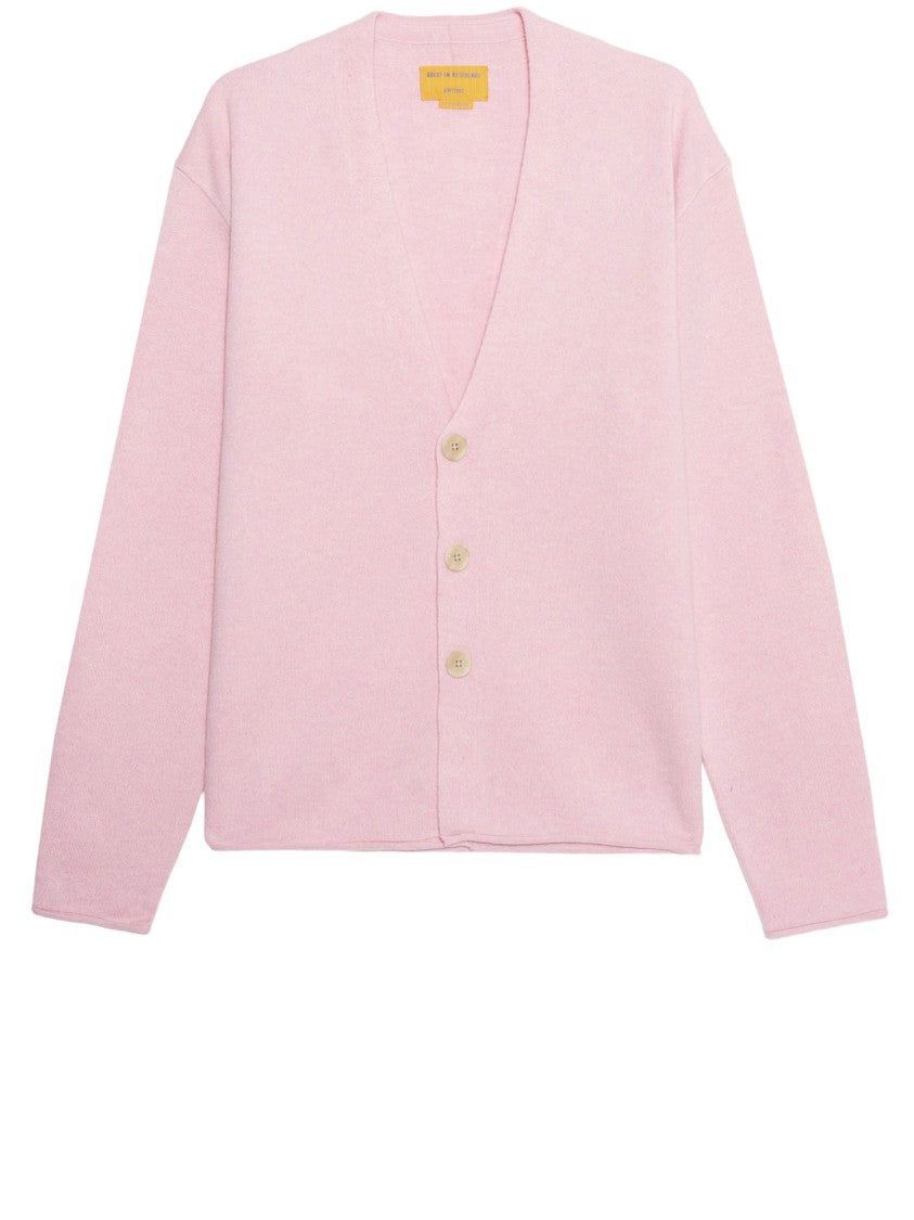 Guest In Residence V-Neck Cashmere Cardigan With Button Closure