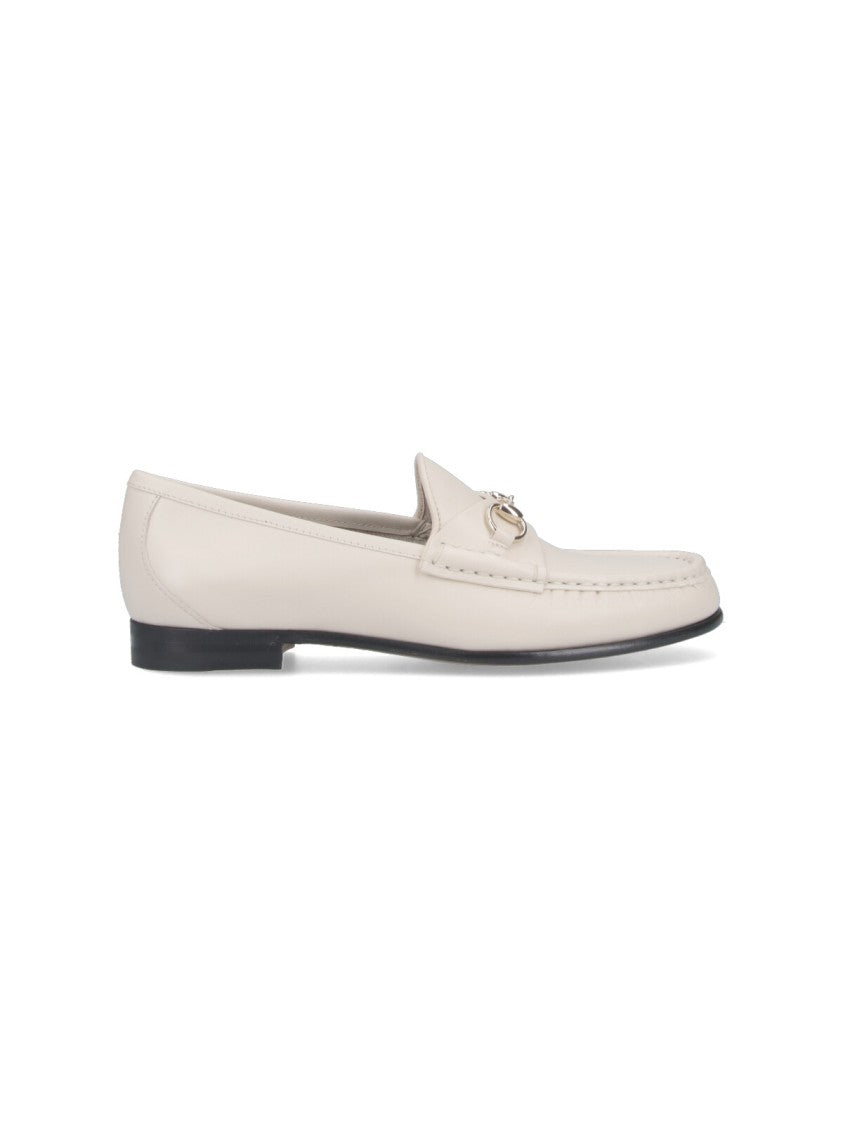 Gucci Horsebit Loafers – White