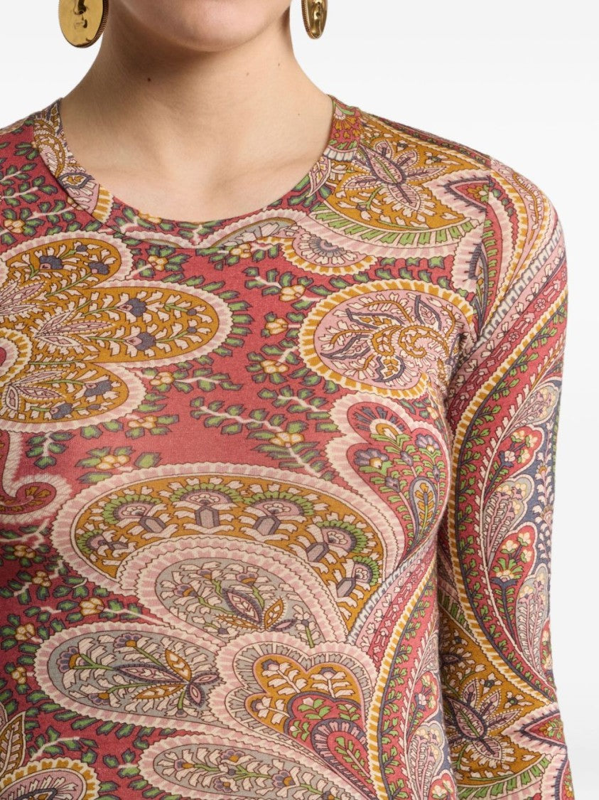 Etro Fitted Sweater With Paisley Design
