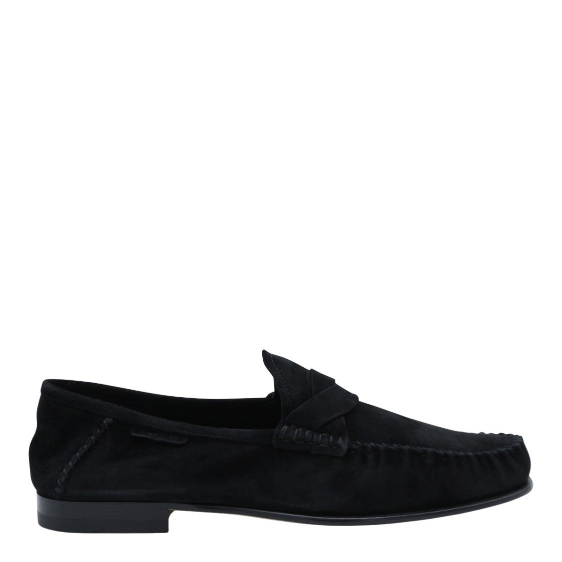 Tom Ford Minimalist Black Loafers With Rounded Toe