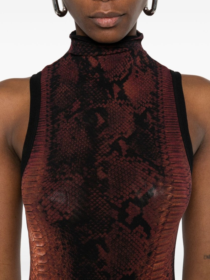 Jean Paul Gaultier Silk And Nylon Blend Slip Dress