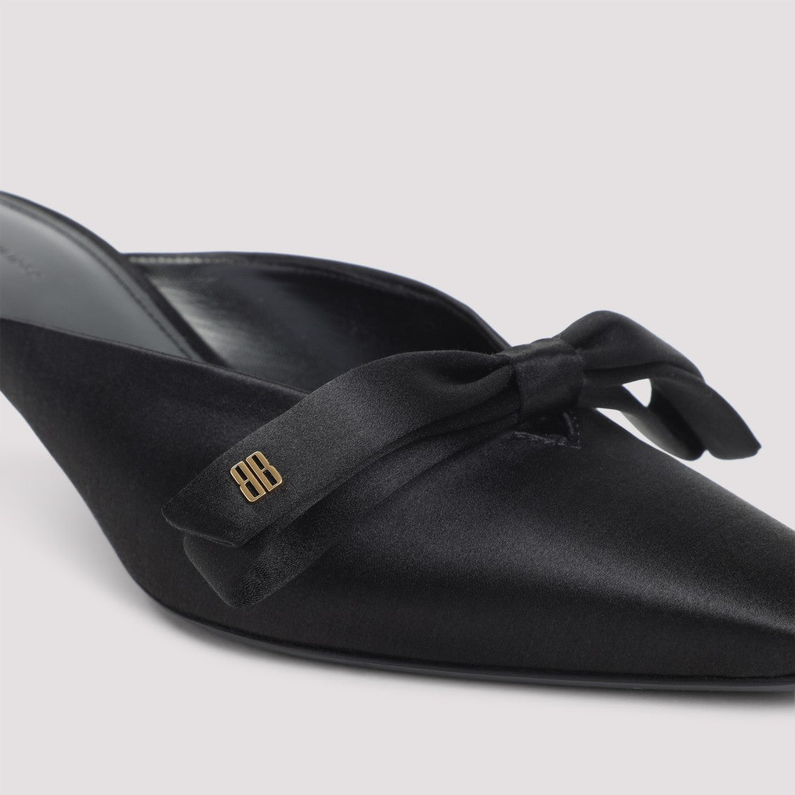 Balenciaga Nano Bow Black Viscose Mules