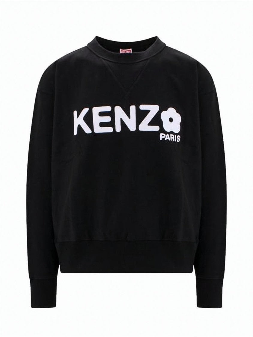 Kenzo Long Sleeve Sweatshirt With Bold Floral Graphic