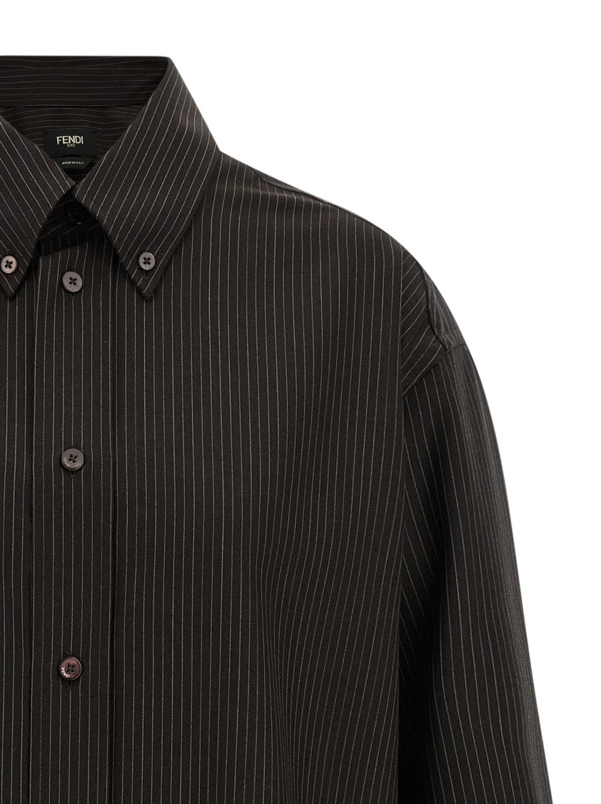 Fendi Wool And Lace Shirt