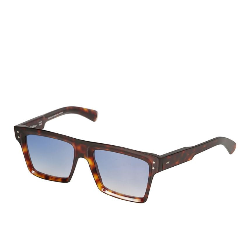 Kador Premium 7 Rectangular Tortoiseshell Sunglasses With Gradient Blue Lenses