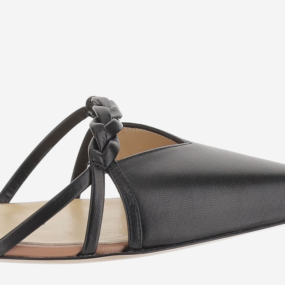 Francesco Russo Flat Leather Pumps