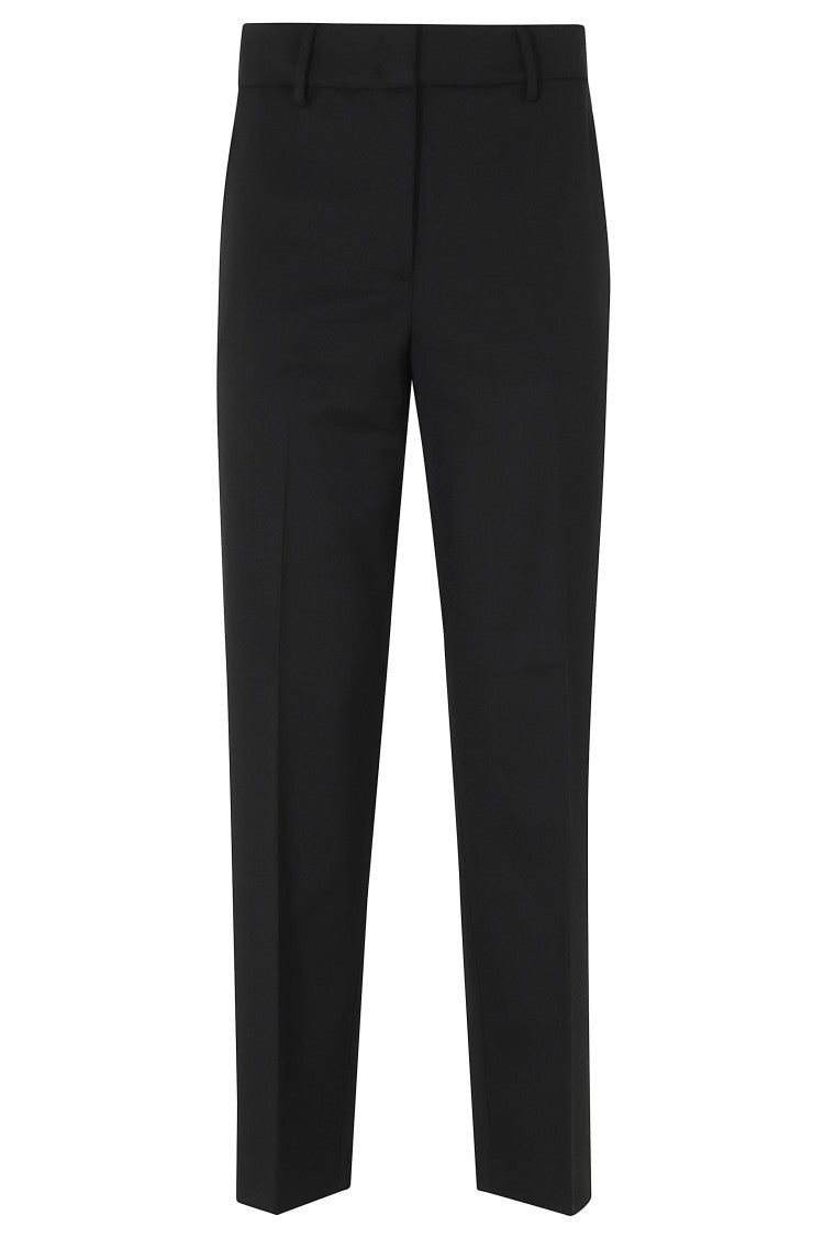 Seventy Black Straight-Leg Virgin Wool-Blend Formal Pants