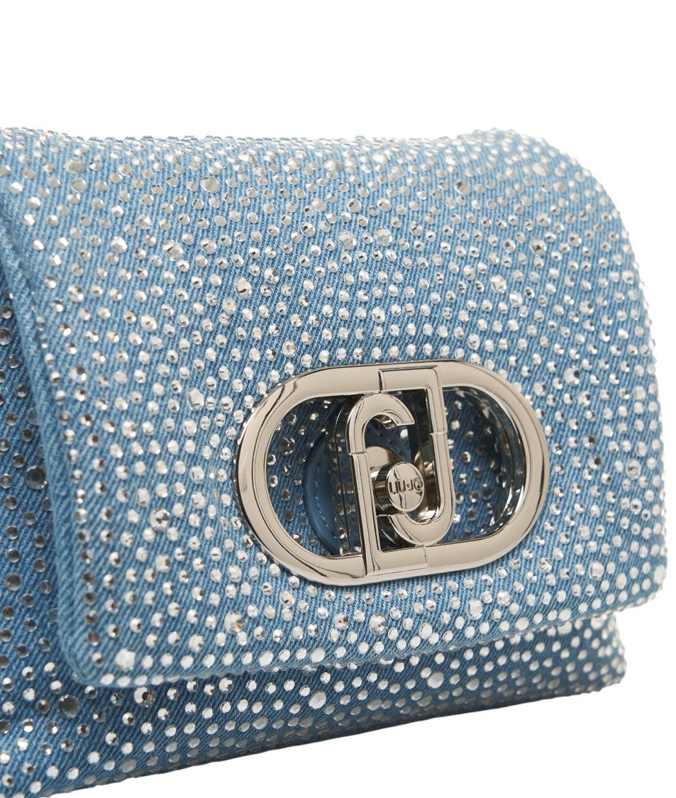 Liu Jo Lapuffy' Shoulder Bag With Rhinestones