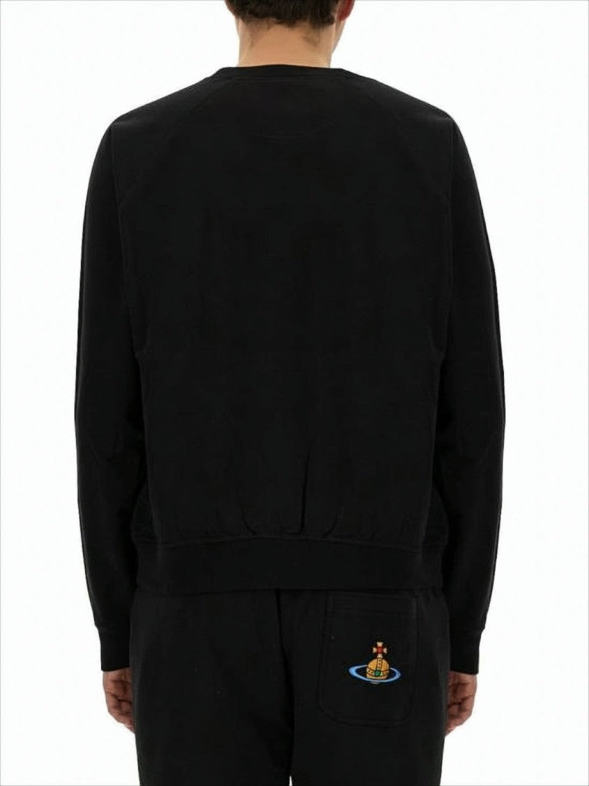Vivienne Westwood Long-Sleeve Cotton Top With Embroidered Emblem