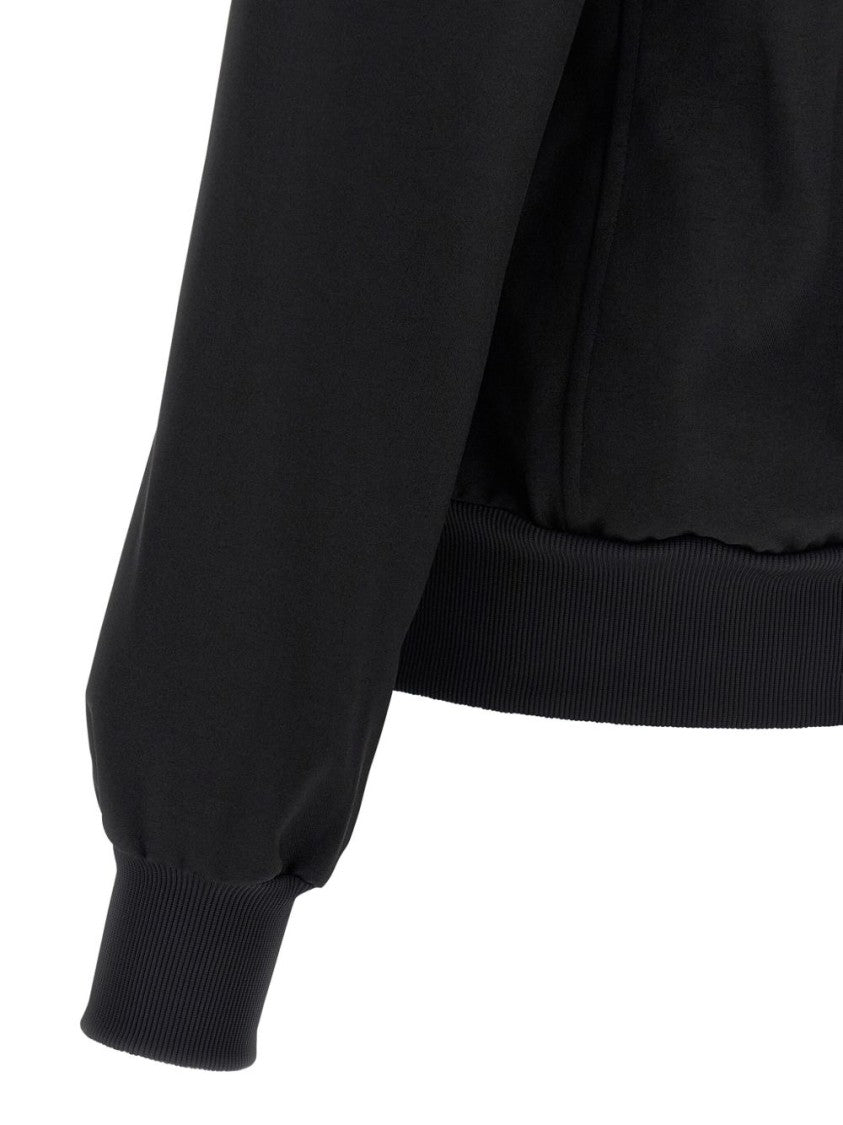 Y-3 Stylish Black Casual Jacket With Ribbed Details