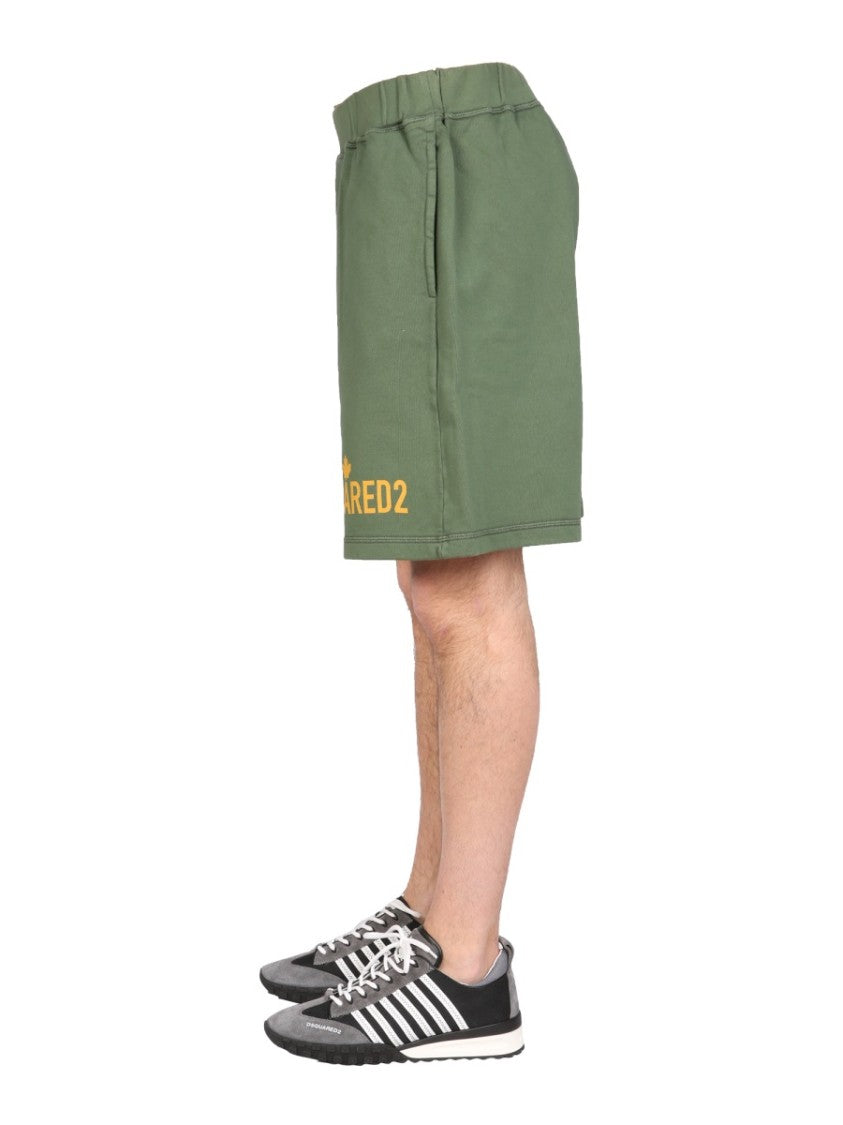Dsquared2 "One Life One Planet" Bermuda Shorts