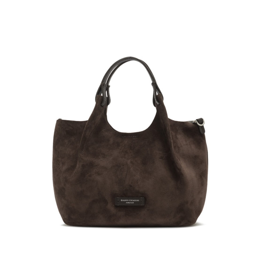 Gianni Chiarini Coffee Dua Suede Bag