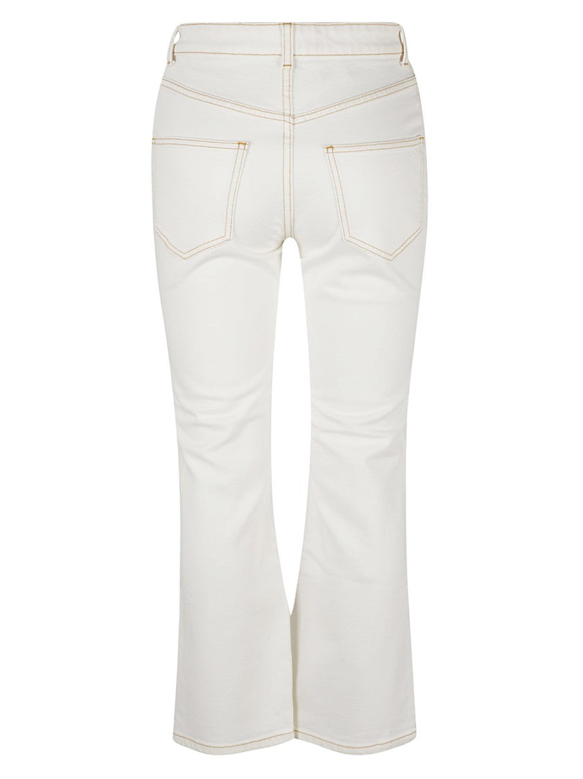 Tory Burch High-Waisted Jeans With Unique Cut-Out Detail