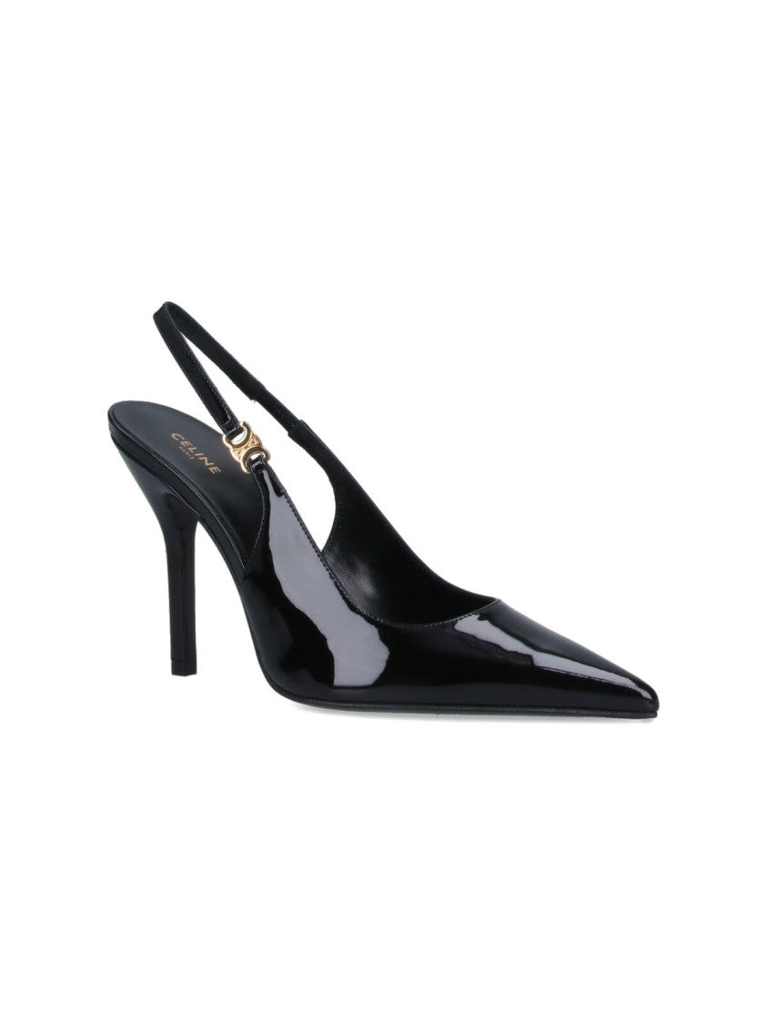 Céline "Judy" Slingback Pump Black