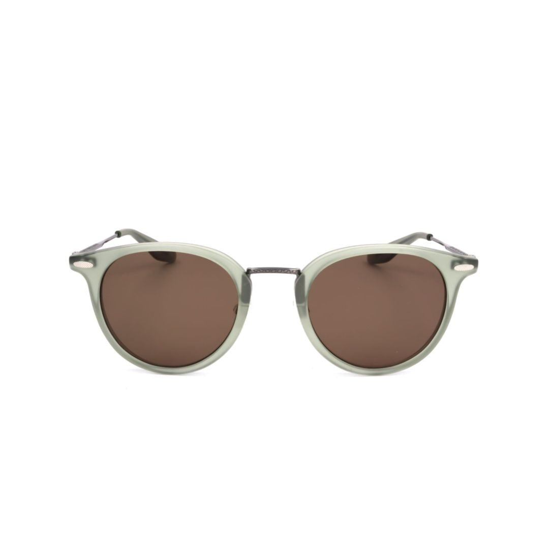 Barton Perreira Bp0009 481Fr Round Sunglasses With Translucent Green Frame