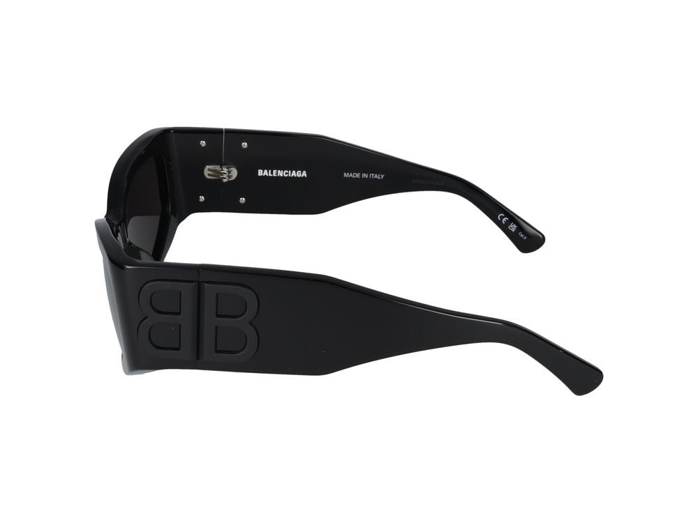 Balenciaga Black Square Frame Sunglasses