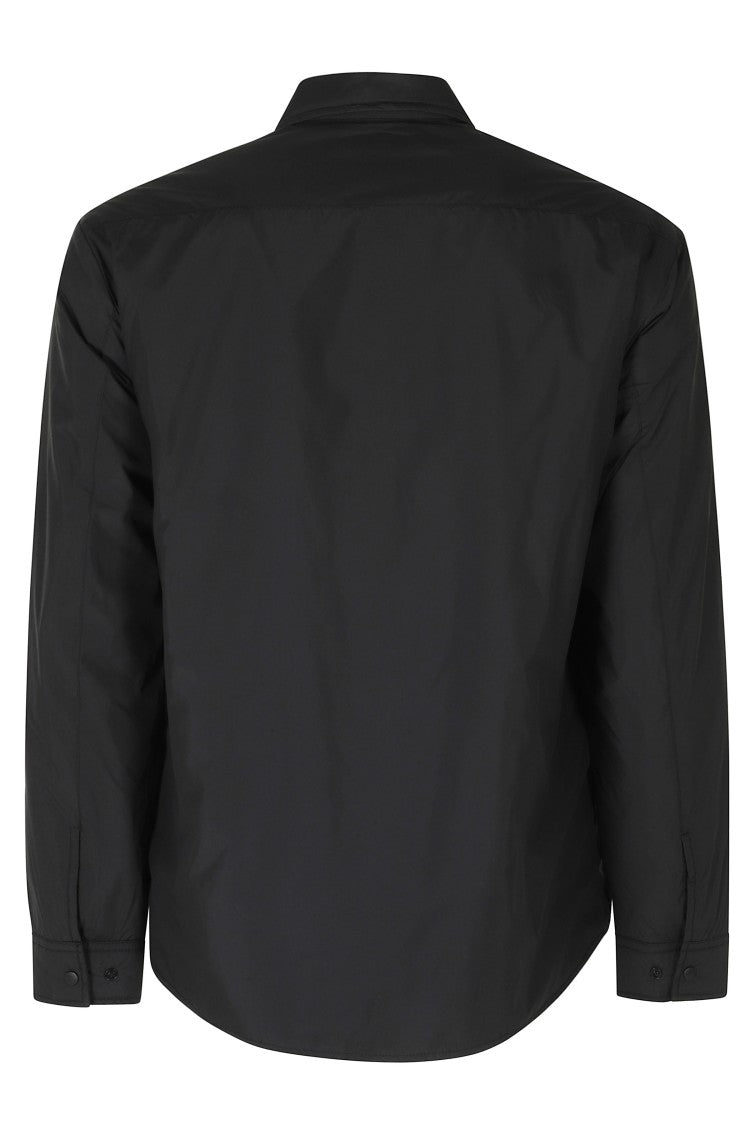 Briglia Black Classic Collar Snap Button Nylon Shirt Jacket