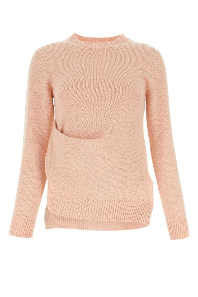 Jil Sander Light Pink Cotton Blend Sweater