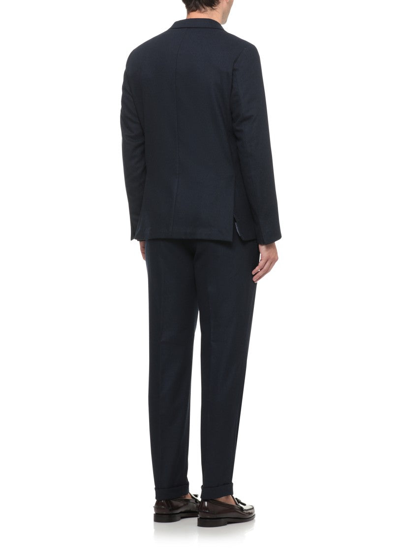 Devore Tailored Wool Jacket With Classic Lapel And Button Details
