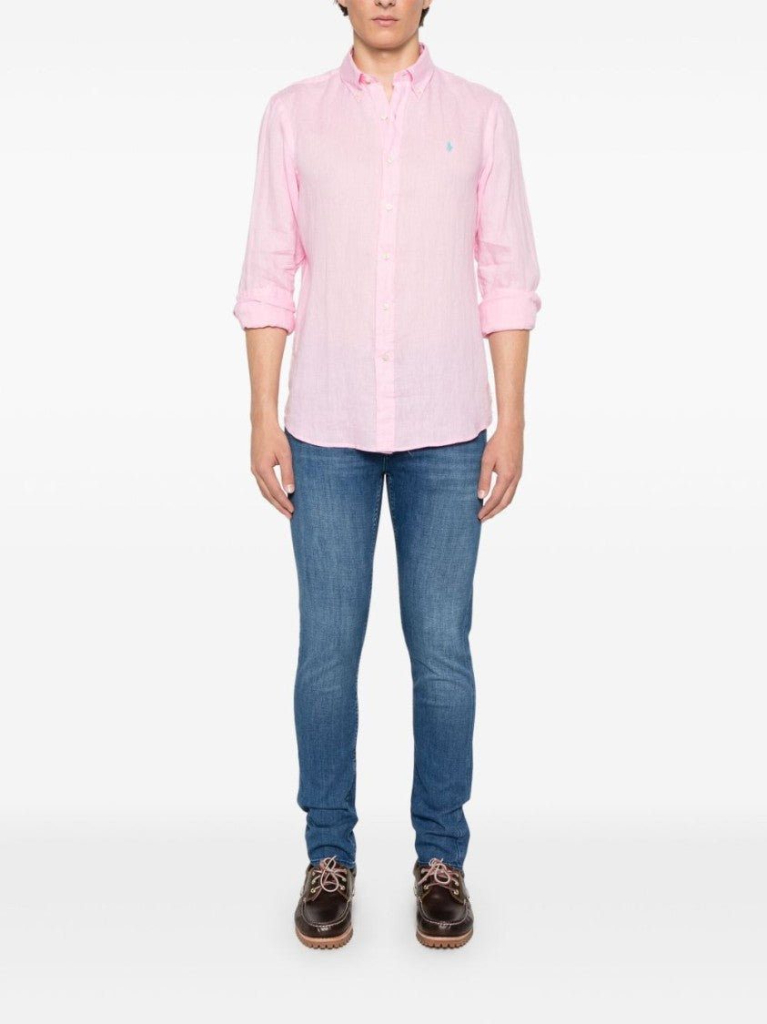 Polo Ralph Lauren Button-Down Linen Shirt With Classic Fit