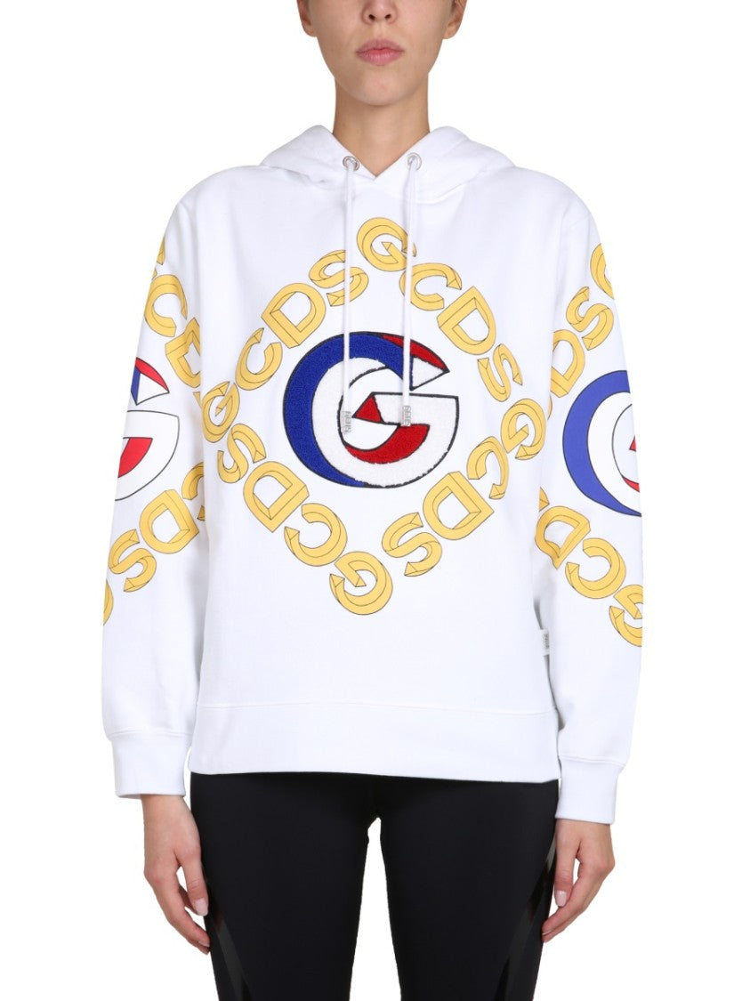 Gcds Relaxed Fit Cotton Hoodie
